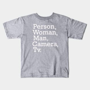 person woman man camera tv shirt, camera man gift shirt T-Shirt Kids T-Shirt